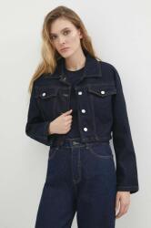 Answear Lab geaca jeans femei, culoarea albastru marin, de tranzitie BBYH-KUD04S_59X