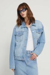 Chiara Ferragni geaca jeans femei, de tranzitie PPYH-KUD056_55J