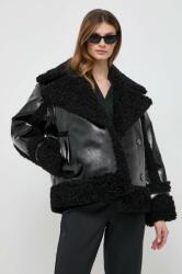 Karl Lagerfeld geaca femei, culoarea negru, de tranzitie, oversize PPYH-KUD08N_99X