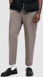 AllSaints pantaloni TALLIS barbati, culoarea bej, drept PPYH-SPM0I6_08X
