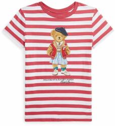 Ralph Lauren tricou de bumbac pentru copii culoarea rosu PPYH-TSG07T_33X