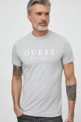 Guess tricou barbati, culoarea gri, cu imprimeu 9BYX-TSM01C_90X
