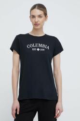 Columbia tricou Trek femei, culoarea negru 1992134 PPYY-TSD1EG_99A