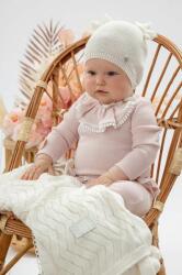 Jamiks șapcă din bumbac pentru bebeluși AKAB culoarea alb, bumbac, din tesatura neteda PPYH-CAG023_00X