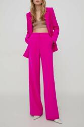 Stine Goya pantaloni femei, culoarea roz, lat, high waist SG5694 PPYH-SPD0CO_43X