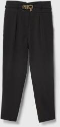 Pinko Up pantaloni copii culoarea negru, neted PPYH-SPG04E_99X