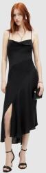 AllSaints rochie UNA culoarea negru, midi, drept PPYH-SUD289_99X