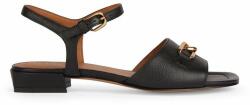 Geox sandale de piele D NEW ERAKLIA 15 femei, culoarea negru, D4580B 00046 C9999 PPYH-OBD27U_99X