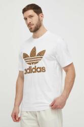 adidas Originals tricou din bumbac bărbați, culoarea alb, cu imprimeu IS2932 PPYH-TSM18Y_00X