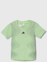 Adidas tricou copii culoarea verde, cu imprimeu PPYH-TSB05Y_07X