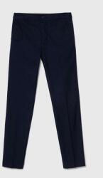 Benetton pantaloni copii culoarea albastru marin, neted PPYH-SPB05O_59X