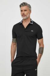 Lacoste tricou polo barbati, culoarea negru, cu imprimeu PPYH-POM09K_99X