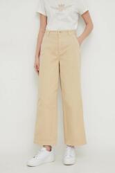Pepe Jeans pantaloni Tasha femei, culoarea bej, drept, high waist PPYH-SJD0C1_80X