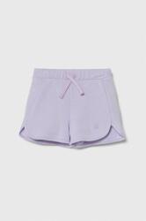 United Colors of Benetton pantaloni scurți din bumbac pentru copii culoarea violet, neted, talie reglabila PPYH-SZG034_04X