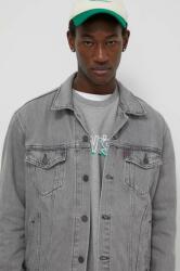 Levi's geaca jeans barbati, culoarea gri, de tranzitie PPYH-KUM08O_90X