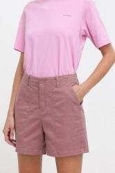 Columbia pantaloni scurți Calico Basin femei, culoarea roz, uni, high waist 2073211 PPYH-SZD0GL_34X