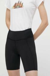 Columbia pantaloni scurti sport Boundless Trek femei, culoarea negru, neted, high waist, 2074471 PPYH-SZD0GN_99X