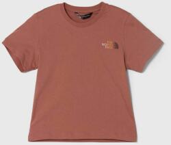 The North Face tricou de bumbac pentru copii RELAXED GRAPHIC TEE 2 culoarea maro PPYH-TSG0F4_84X