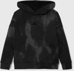 Adidas bluza copii culoarea negru, cu glugă, modelator PPYH-BLK029_99X