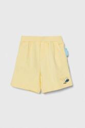 Emporio Armani pantaloni scurți din bumbac pentru bebeluși x The Smurfs culoarea galben PPYH-SZB03E_10X