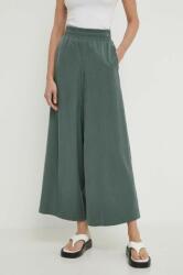 Drykorn pantaloni CEILING femei, culoarea verde, lat, high waist, 130005 80758 PPYH-SPD01K_67X