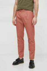 Sisley pantaloni de bumbac culoarea roz, drept PPYH-SPM0DZ_30X