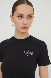 Chiara Ferragni tricou din bumbac femei, culoarea negru PPYH-TSD06N_99X