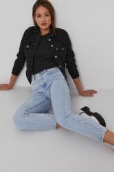 Levi's Geacă jeans femei, culoarea negru, de tranzitie 9BY8-KUD0FI_99X