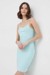 Calvin Klein rochie culoarea turcoaz, mini, mulată J20J223420 PPYH-SUD1NU_66X