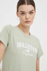Hollister Co Hollister Co. tricou din bumbac femei, culoarea verde PPYH-TSD1S2_77X