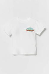 Quiksilver tricou de bumbac pentru copii TROPICALFADEBOY culoarea alb, cu imprimeu PPYH-TSB0KG_00X
