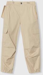 Benetton pantaloni copii culoarea bej, neted PPYH-SPB03K_02X