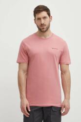 Columbia tricou din bumbac North Cascades culoarea roz, cu imprimeu 1834041 9BYK-TSM0W4_30X