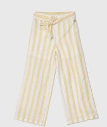 GUESS pantaloni cu amestec de in pentru copii culoarea galben, modelator PPYH-SPG04Z_10X