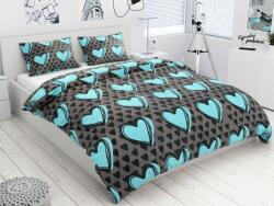  Lenjerie de pat din bumbac Culoare turcoaz, KASUGA Dimensiune lenjerie de pat: 2 buc 70 x 90 cm | 200 x 220 cm Lenjerie de pat