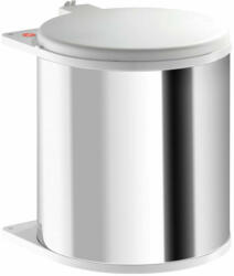 Hailo Hulladékgyűjtő szemetes 400 mm, 1x15 literes, acél/fehér (3715191)
