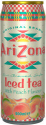  AriZona fekete tea barack fémdoboz - 500 ml - koffeinzona