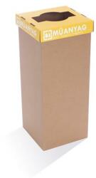 RECOBIN Szelektív hulladékgyűjtő, újrahasznosított, 60 l, RECOBIN Office , sárga (URE001R) - molnarpapir