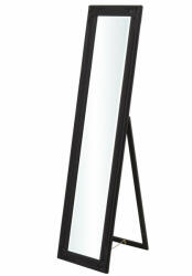 Art-Pol Klasszikus stílusú élcsiszolt álló tükör díszesen megmunkált fekete fa keretben 155-159, 5x39, 5x3, 5-48cm (125594)