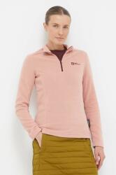 Jack Wolfskin sportos pulóver Taunus rózsaszín, sima - rózsaszín L - answear - 25 990 Ft