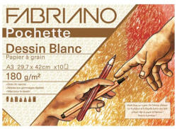 Fedrigoni Pochette Dessin Blanc rajzpapír csomag, 180 g - A3, 10 lap