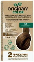Originary Color Professzionális hajszínező készlet keratinnal és növényi olajokkal - KÜLÖNBÖZŐ ÁRNYALATOK - Originary Color Szín: Csokoládé gesztenye 5/7