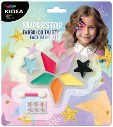 DERFORM Arcfesték, tégelyes, 10 db-os, Superstar, Kidea (DFM-FDTG8KA)