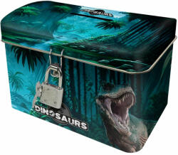 DERFORM Dinoszaurusz persely, szögletes, DN19, kék-zöld (DFM-SKADN19)