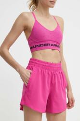 Under Armour edzős rövidnadrág Flex rózsaszín, sima, magas derekú - rózsaszín XS - answear - 11 990 Ft