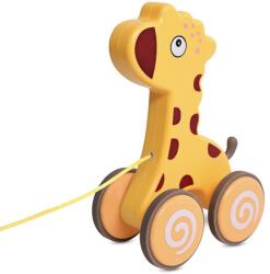 Lorelli Jucarie de tras cu roti, 9-36 luni, girafa orange (10191590004)