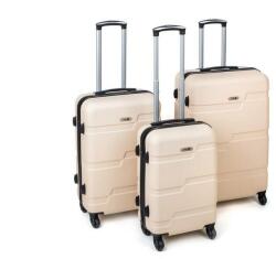 Pretty Up Set de 3 valize de călătorie Pretty UP ABS25, fildeș