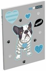 Lizzy Card Notesz LIZZY CARD A/7 papírfedeles We Love Dogs Woof (20246)