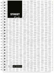 STREET Spirálfüzet STREET Pad A/5 kockás 100 lapos fehér (67127)
