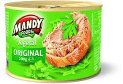 MANDY FOODS Pate Vegetal Original, Mandy, 6 x 200 g (5941334000968)